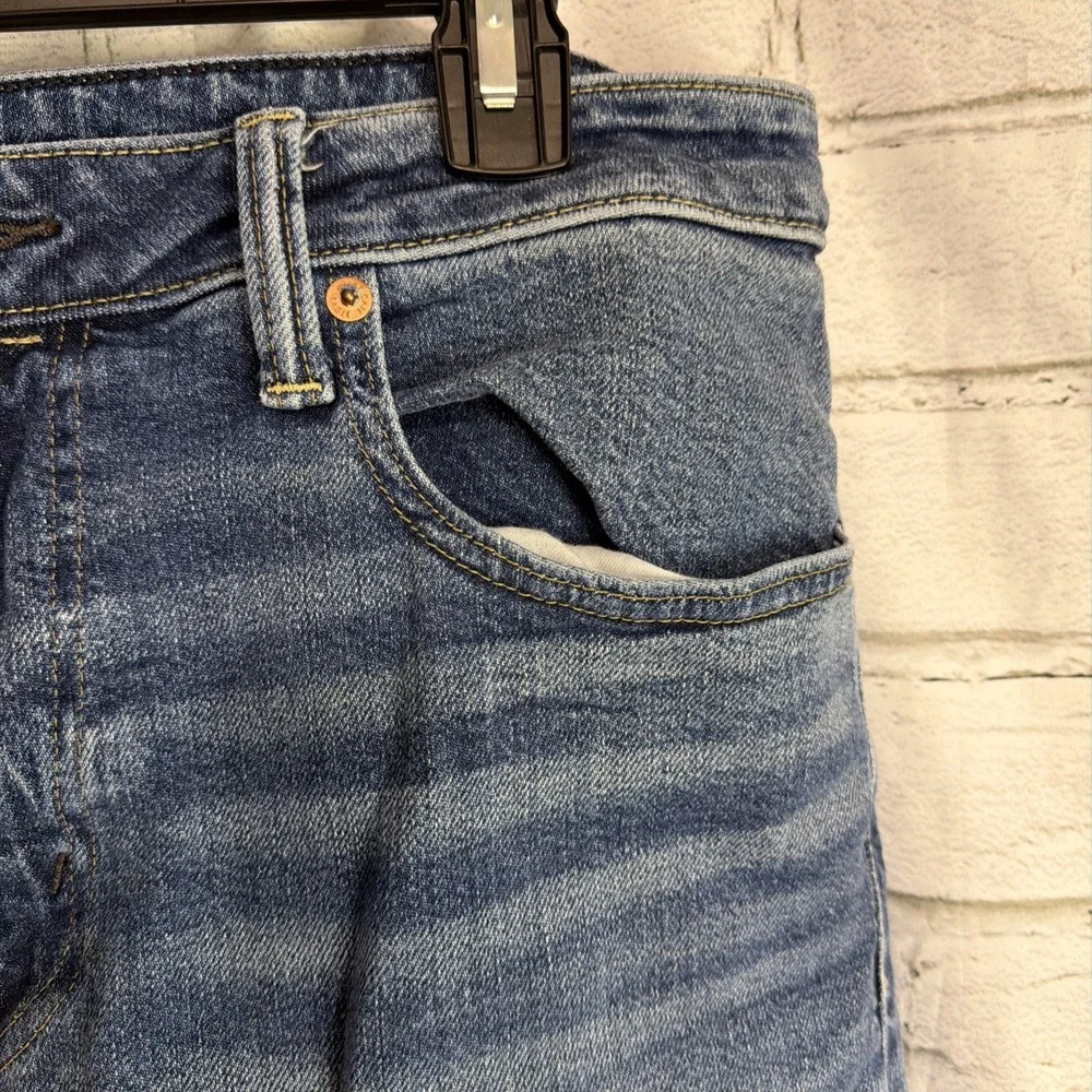 American Eagle Airflex Athletic Straight Blue Stretch 5-Pocket Men's Jeans 34X32